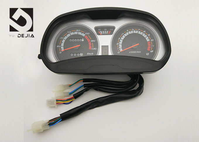 水涼しいオートバイのデジタル速度計のYueguanの燃料計1-5ギヤ表示器
